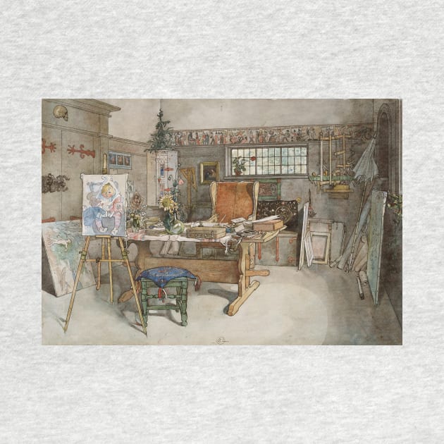 The Studio. From A Home by Carl Larsson by Classic Art Stall